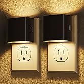 DORESshop LED Night Lights Plug into Wall [2 Pack], Plug in Night Light, 3 Level Brightness Adjustable Night Light, Dusk to D