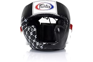 Fairtex Headgear Head Guard Super Sparring HG3, HG10, HG13 Diagonal Vision for Muay Thai, Boxing, Kickboxing