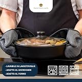 MasterClass KitchenCraft 28cm Glass Saucepan Lid with Steel Rim view 6