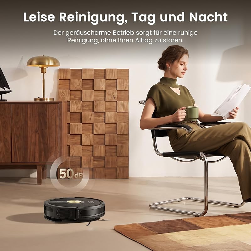 R10 Saugroboter mit Wischfunktion 3-in-1, 6000pa & 160mins Laufzeit — Foto 7 von 8