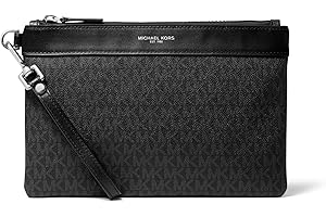 Michael Kors Men's Travel Pouch, Black, One Size