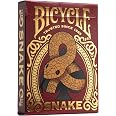 Bicycle Chinese Zodiac Snake Playing Cards - Limited Edition Red & Gold Deck, Hand-Drawn Court Cards