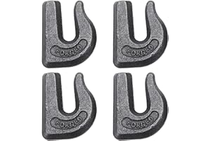 Yaegoo 4 Pack 3/8" Weld On Grab Hook Grade 70 Tractor Bucket Hooks Weld On Chain Grab Hooks