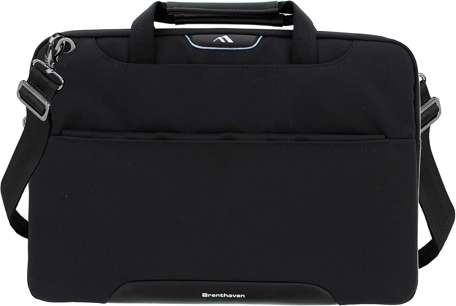 Brenthaven Elliot Carry Case with Strap and Pouch Fits 14 Inch Chromebooks, Laptops, Tablets Bags for Commercial, Business, Office, Black, Durable, Rugged Protection from Impact and Compression