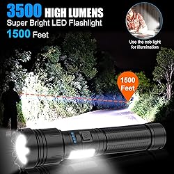 iToncs LED Flashlight Rechargeable, 3500 Lumens