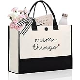 Craftique Grandma/Mimi/Nana Gifts -Unique Practical Tote Bag- Birthday Gifts for Mimi/Nana/Grandma, 17"x6.7"x12.5"