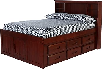 Amazon Com Discovery World Furniture Bookcase Captains Bed With 6