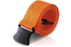 Skil-Care BioShield Wipe-Clean Gait Belt, 72"L, Orange – Heat-Sealed Webbing, Delrin Buckle, Liquid-Resistant, Ambulation Aid, 914388