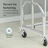 Vivo Technologies 4ft Transparent Clothes Garment Rail Cover Zip Over Cover view 3