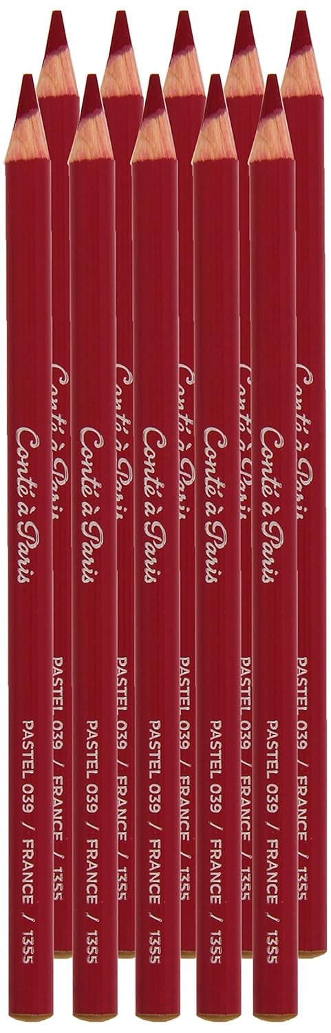３９ B005wjukrc パステルペンシル ガーネットレッド コンテ デッサン鉛筆 世界有名な