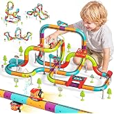 Neikko 121PCS Electric Train Set 3D Infinity Cube Race Track Toy for Kid 6+ | Anti Gravity Dual-side Track Train Features Light &amp; Sound, STEM Building Toy for Kids 6+, Great Birthday Gift for Boys Girls