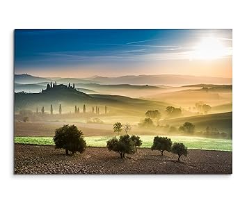 Brunnen Toskana Natur Paradies Leinwand Bild Wandbild Kunstdruck