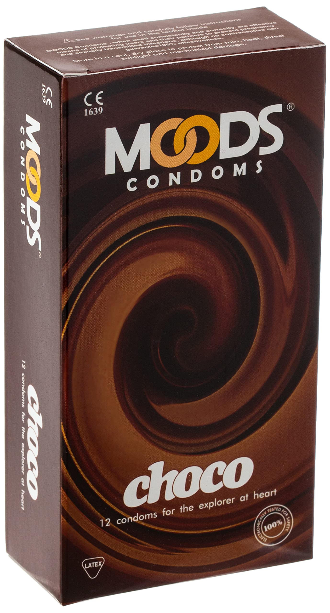 MOODS Choco Condoms 12 condoms with chocolate flavour for real pleasure-lover