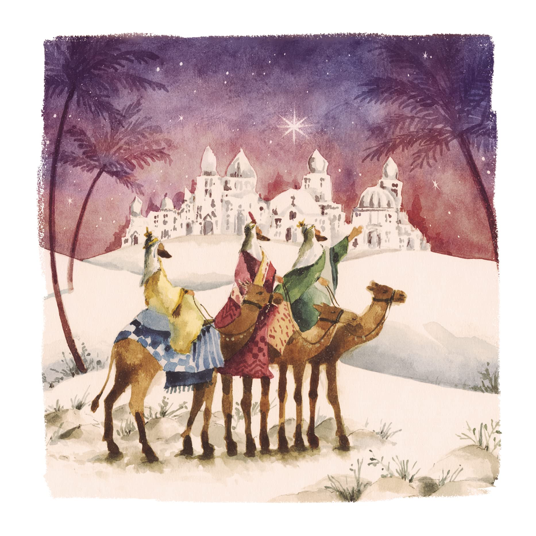 The Almanac Gallery Pack of 8 Charity Christmas Cards - 'Follow Yonder Star' - 8 Cards of 1 Design