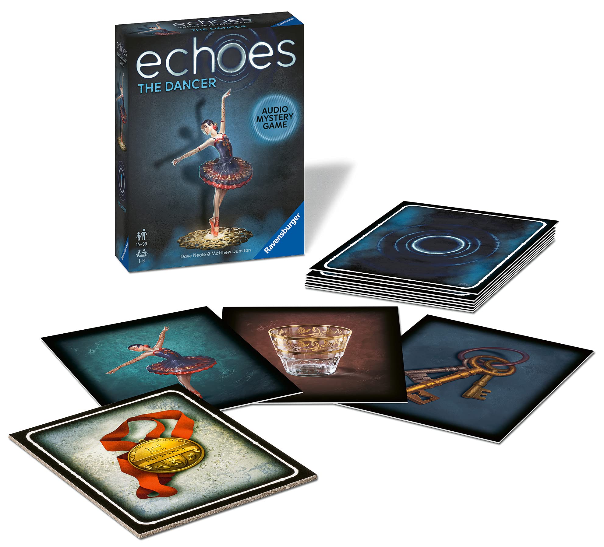 Ravensburger Echoes The Dancer - Immersive Audio Murder Mystery Game for Adults & Kids Age 14 Years Up - 1 to 6 Players