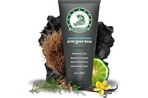 Bossman Cooling & Caffeinated After Shave Balm for Men – Soothes & Protects with Menthol, Caffeine & Tea Tree – Vetiver X Scent