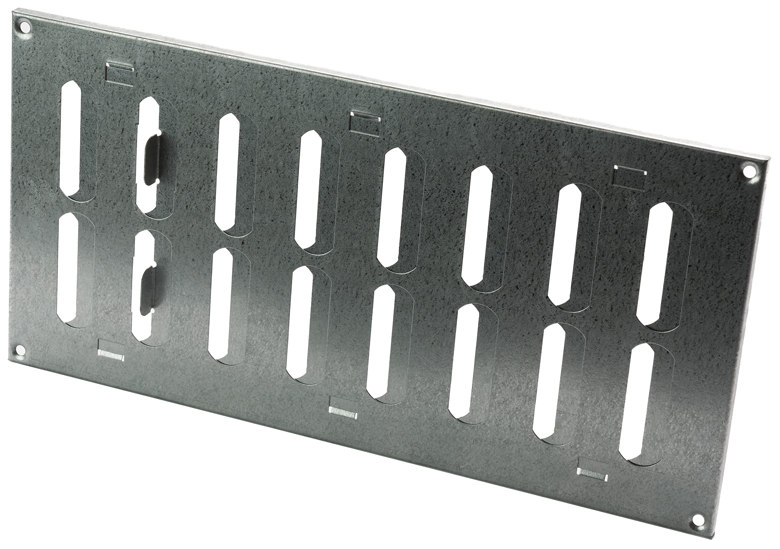 LIRAST 300x150mm Adjustable Air Vent Cover Galvanised Steel - 12x6 inch Wall Air Vent Cover Open Close - Hit and Miss Vent Cover - Air Brick Covers for Outside Walls - Metal Ventilation Grille