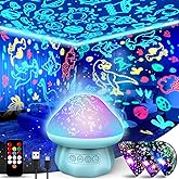 Dinosaur Gifts for Nursery Age 3-12: Dinosaur & Universe & Star Night Lights Projector Toys Gifts for 3-5 5-7 8-12 Year Old Boy, Night Light for Bedroom with Remote, Kids Night Lamp Room Decor
