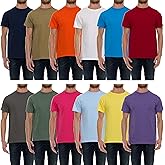 BILLIONHATS 12 Pack Plus Size Men's Cotton T-Shirts Bulk Big & Tall, Premium Fitted, Lightweight Classic Short Sleeve Tees