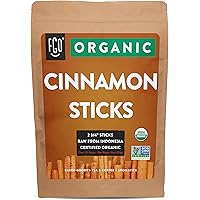 Organic Korintje Cinnamon Sticks | Perfect for Baking, Cooking & Beverages | 100+ Sticks | 2 3/4" Length | 100% Raw From Indo