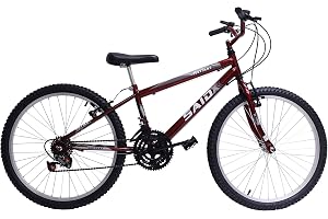 Bicicleta de Passeio Saidx Bike - Aro 24 de 18 Marchas - Freios V Brake