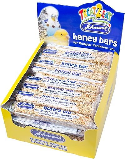 Johnson & Johnson 10 Honey Bars for Budgies Parakeets Poultry Birds
