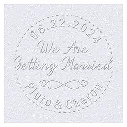 OFCCUSTOM Wedding Embosser Personalized Name Date