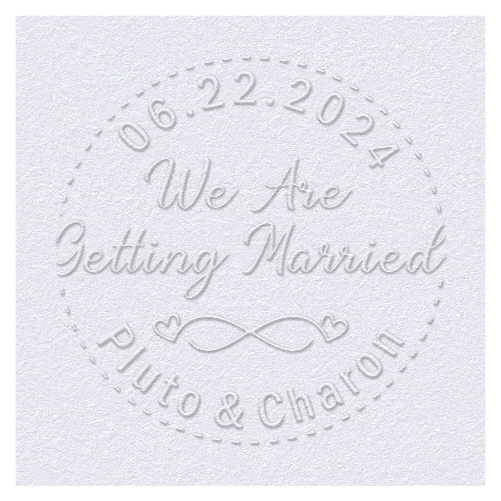 OFCCUSTOM Wedding Embosser Personalized Name Date