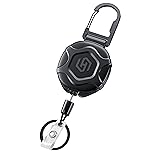 Retractable Badge Holder, Heavy Duty Carabiner