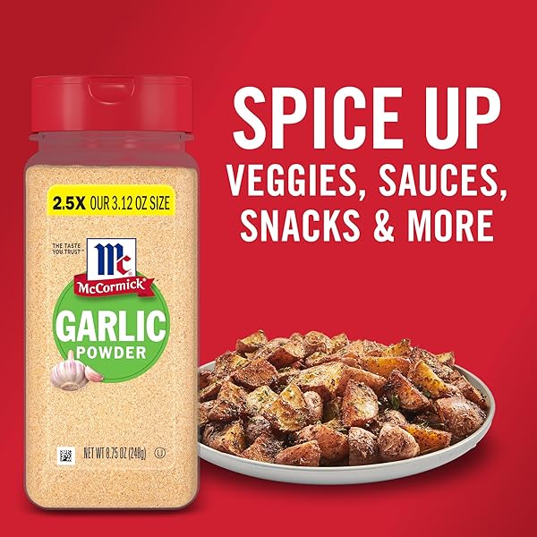 MCCORMICK GARLIC POWDER, 8.75 OZ