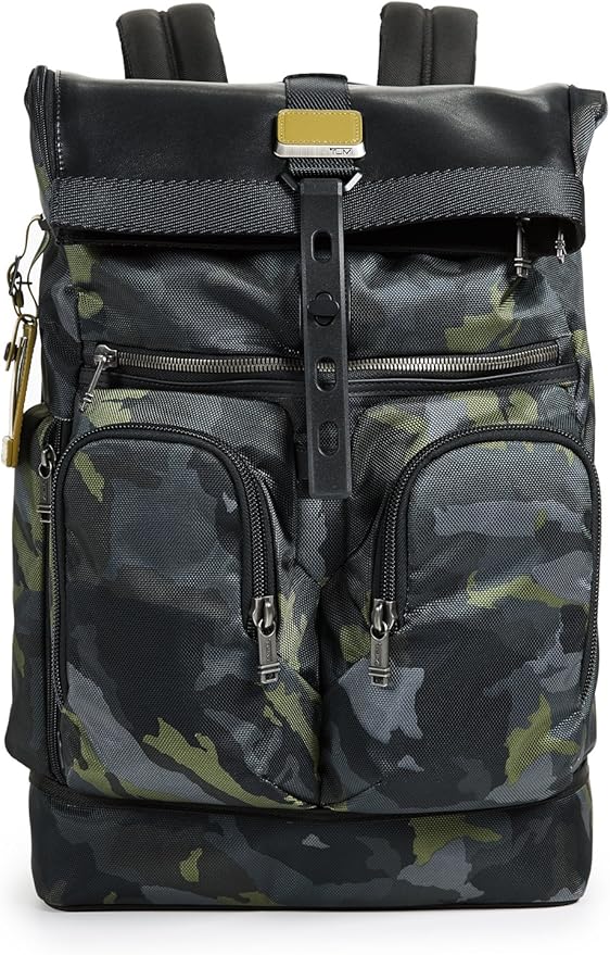 tumi green camo backpack