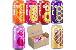 Soda Pop Bundled with Poppi Prebiotic Soda Variety Pack (12 fl. oz 6 Pack.) and Every Order is Elegantly Packaged in a Signature BETRULIGHT Branded Box
