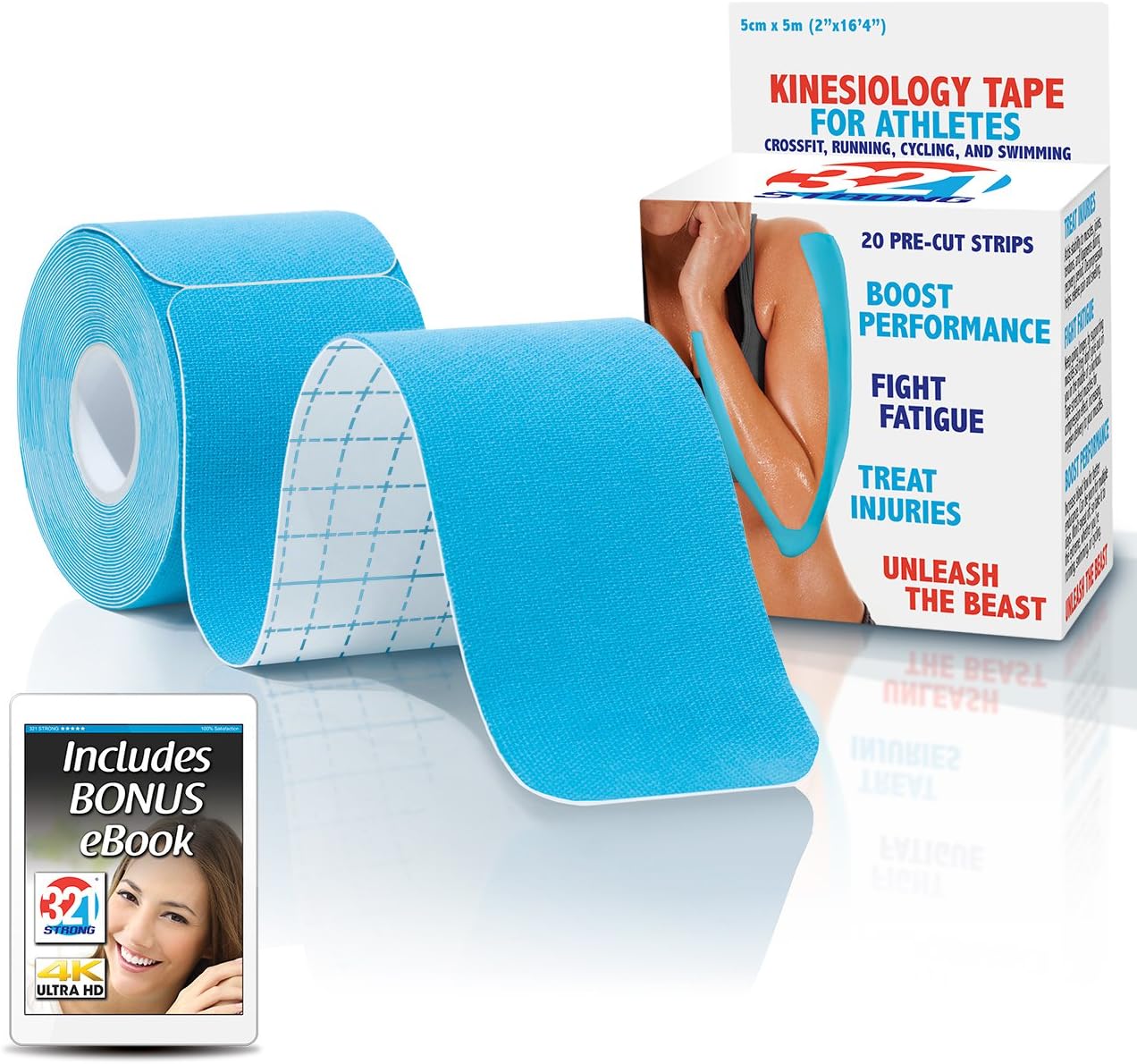 321 STRONG Kinesiology Tape for Muscles and Injury Relief
