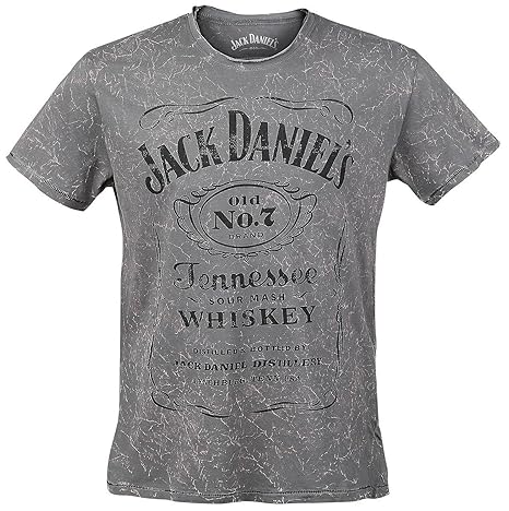 Jack Daniels Herren T-Shirt grau