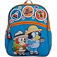 AI ACCESSORY INNOVATIONS Bluey Interactive 12” Mini Backpack For Kids, Bluey & Bingo School Bag for Pre-School & Kindergarten, Blue