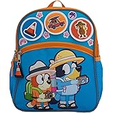 AI ACCESSORY INNOVATIONS Bluey Interactive 12” Mini Backpack For Kids, Bluey & Bingo School Bag for Pre School & Kindergarten, Blue