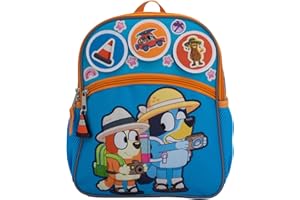 AI ACCESSORY INNOVATIONS Bluey Interactive 12” Mini Backpack For Kids, Bluey & Bingo School Bag for Pre-School & Kindergarten, Blue