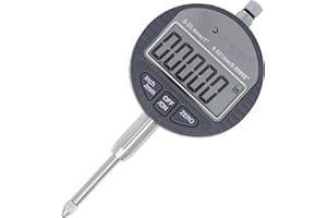 Clockwise Tools Digital Indicator, DITR-0105N 0-1 Inch/25.4 mm, Inch/Metric Conversion, 0.00005 Inch/0.001mm Resolution, No Auto Off