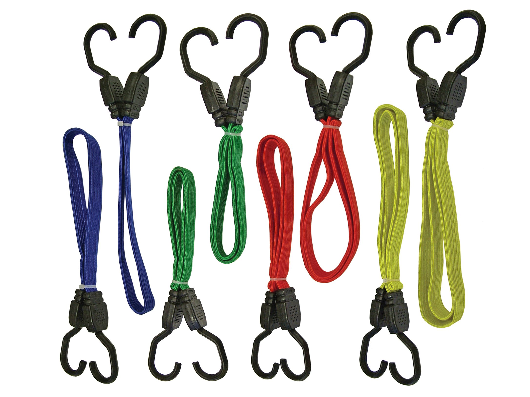 Faithfull FAITDBUNG8 TDBUNG8 Flat Bungee Cord (Set of 8)