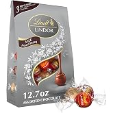 Lindt LINDOR Assorted Milk Chocolate Candy Truffles, 12.7 oz. Bag