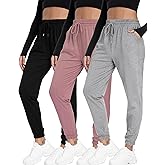 Mgput Women Joggers with Pockets, Ultra-Soft Comfortable Lightweight Drawstring Womens Sweatpants for Workout Gym and Jogging