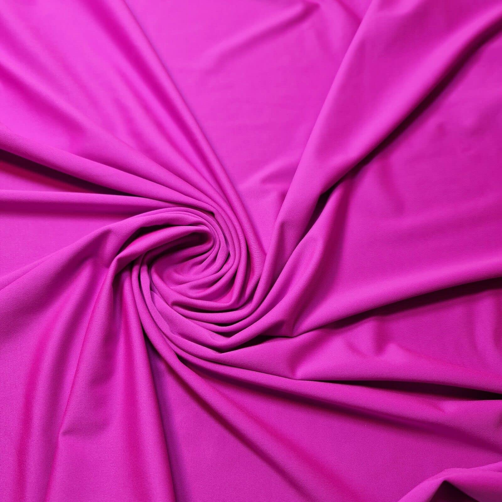 Plain/Printed ITY Spandex Jersey Elastane Stretch Dress Leggings Fabric 58" - 150cm Wide Sold As 1 Meter Pre - Cut Lengths (Hot Pink)