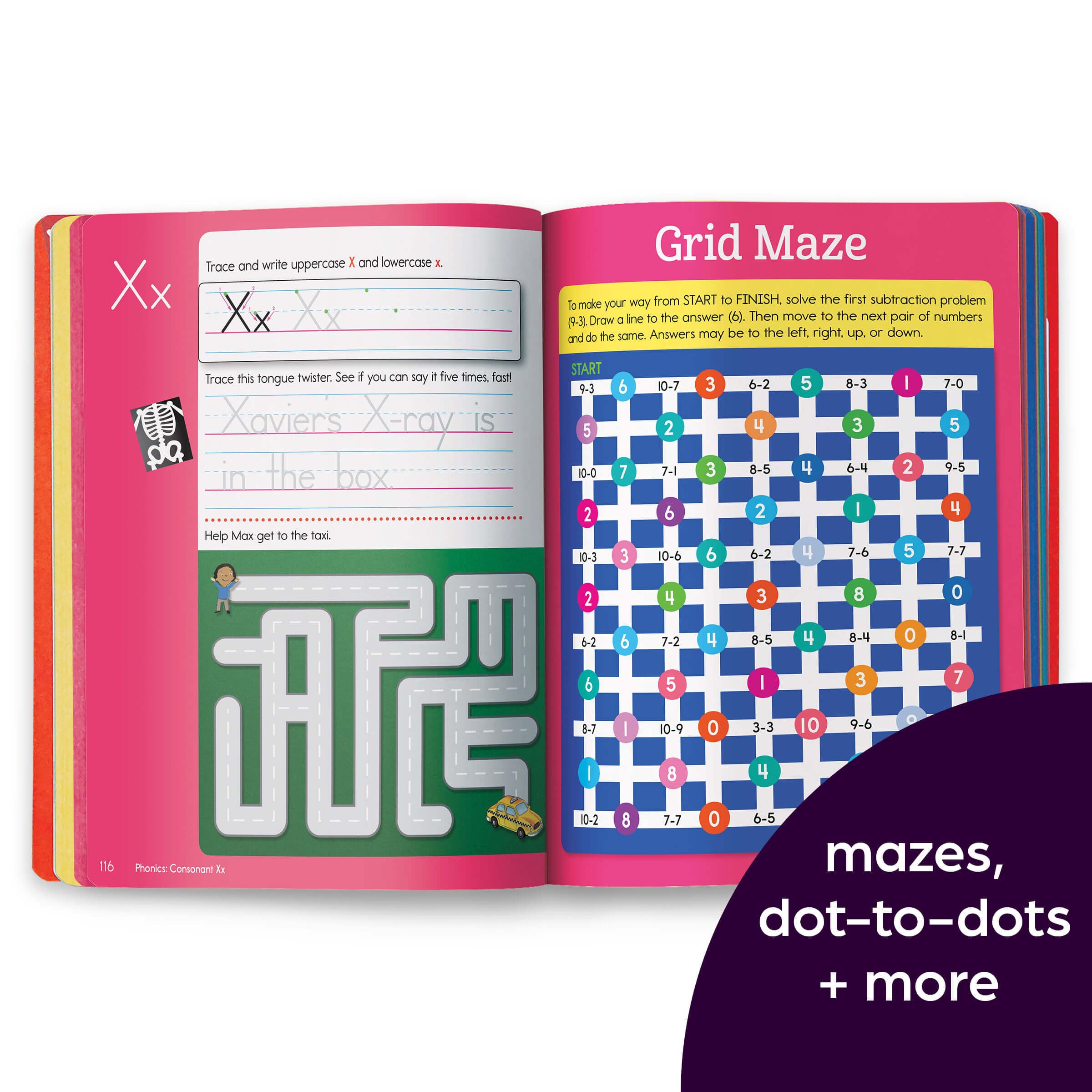 Summer Big Fun Workbook Bridging Grades K & 1: Ready for First Grade at Home, First Grade Summer Workbook with Letters, Reading, Writing, Addition, Subtraction and More (Highlights Summer Learning)