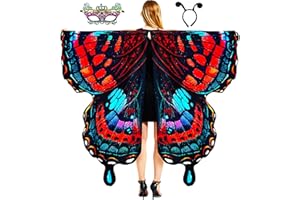 VARYOWOP Butterfly Wings Adult Butterfly Costume for Women - Butterfly Cape Costume Perfect for Halloween