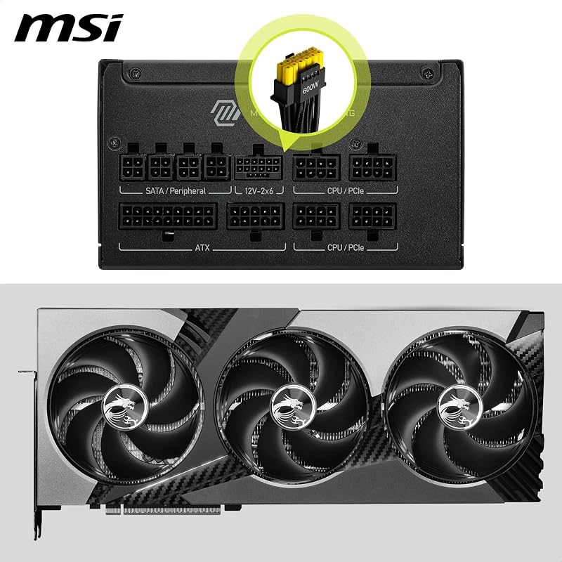 MAG A850GLS PCIE5 Alimentation modulaire ATX 3.1, 80 Plus Gold