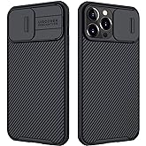 Mangix for iPhone 13 Pro Max Case with Camera Cover,Slim Fit Thin Polycarbonate Protective Shockproof Cover with Slide Camera Cover, Upgraded Case for Apple iPhone 13 Pro Max (Black)