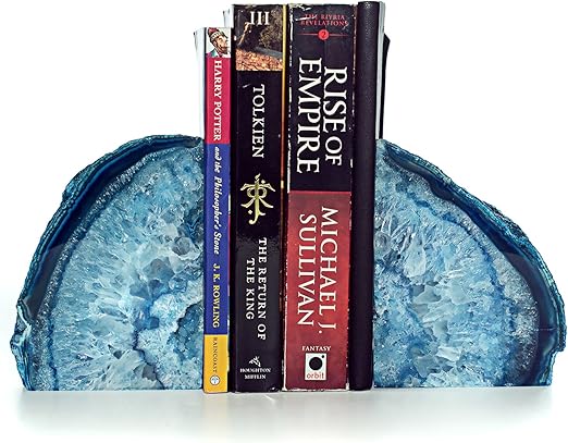 Amazon Com Decorative Bookends Geode Agate Book Ends For Office