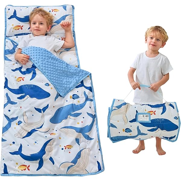 Colchoneta Para Camping Tapete Para Siesta Infantil 62x28 Pulgadas - Plegable, Portátil, Con Funda Alfombra Siesta Guardería