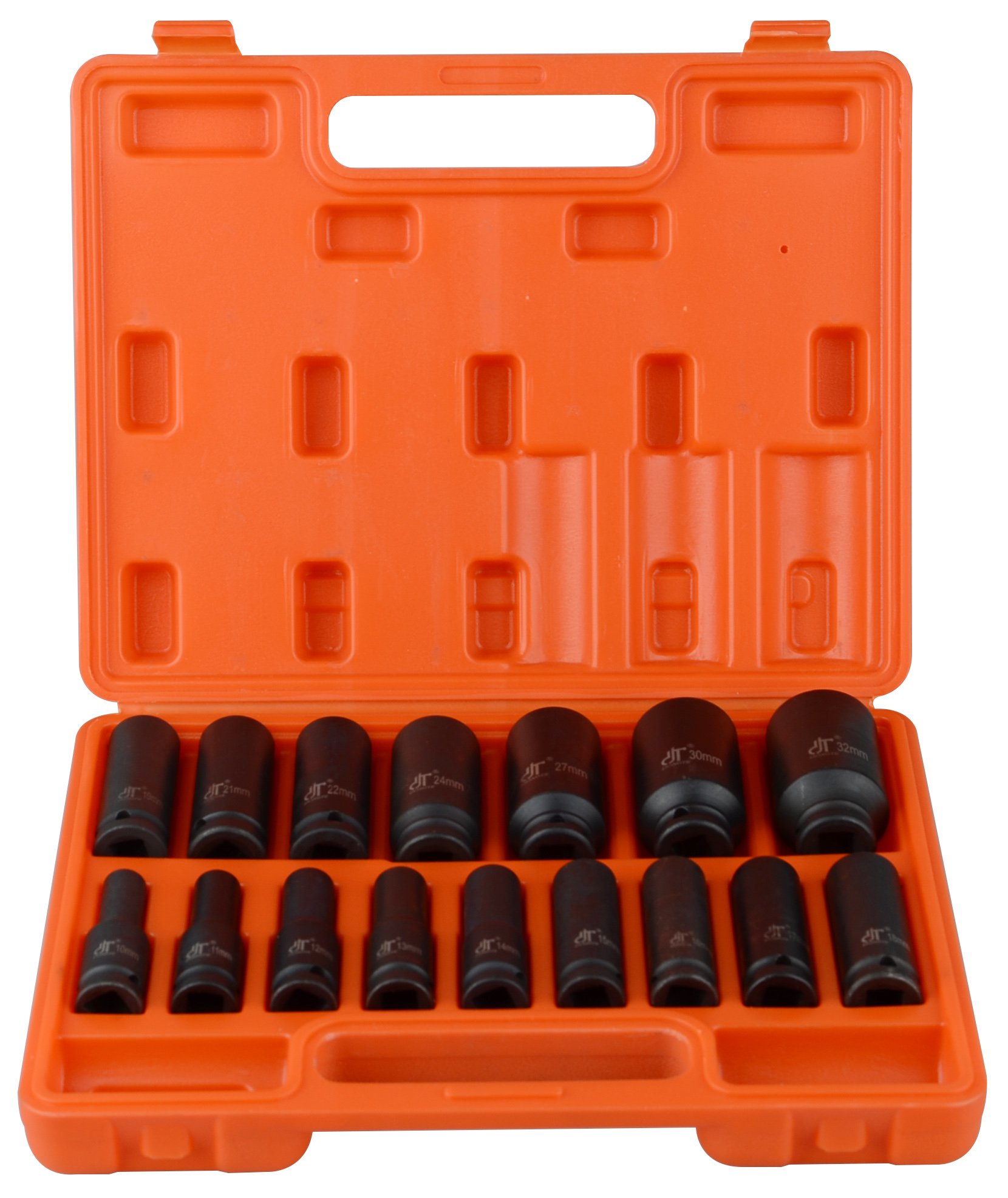 16pc 1/2" Drive Impact Deep Socket Set Metric 10-32mm Nut H78 Car Garage Mechanic