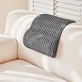 BETTELOOM Headrest and Support Pillow,Recliner Pillow for Neck, Head, or Foot for Office or Massage Chairs, Neck Pain Relief and Cervical Support. Nonslip, Zipped Cover. (Gray, 5.5" Wx13 Lx3 H)